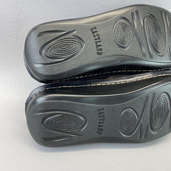 Eastland Roll Call Women's 7M Burgundy Suede Leather Clog‎ Wedge Loafer Shoes - Picture 13 of 14